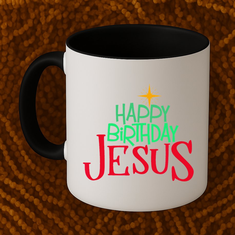 Christian Christmas HAPPY BIRTHDAY JESUS Gift Mug