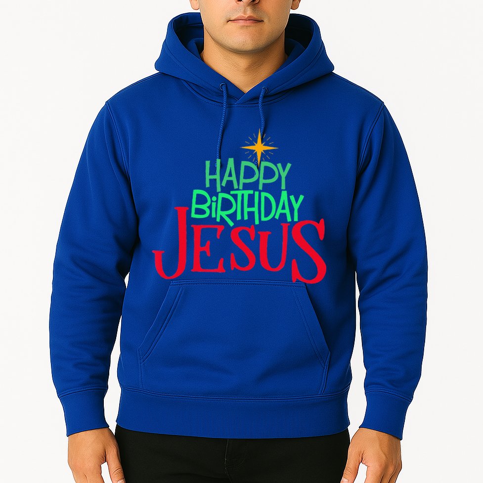 Christian Christmas HAPPY BIRTHDAY JESUS Gift Hoodie