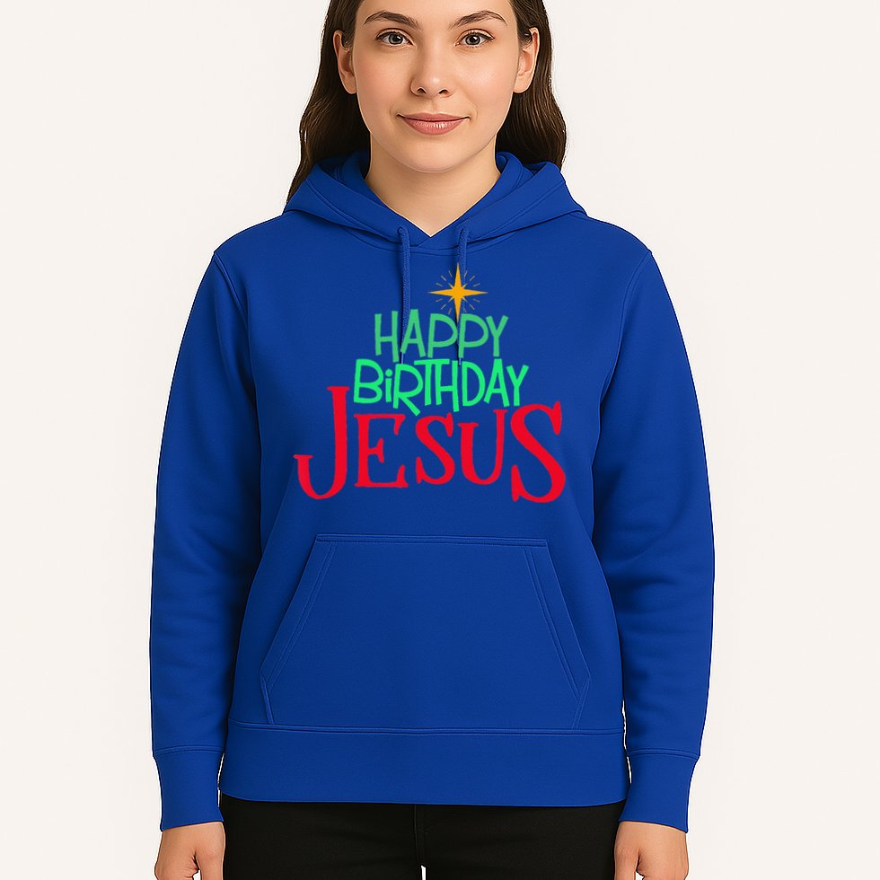 Christian Christmas HAPPY BIRTHDAY JESUS Gift Hoodie