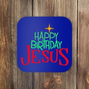 Christian Christmas HAPPY BIRTHDAY JESUS Gift Coaster