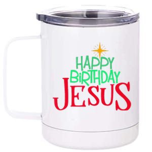 Christian Christmas HAPPY BIRTHDAY JESUS Gift 12 oz Stainless Steel Tumbler Cup