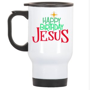 Christian Christmas HAPPY BIRTHDAY JESUS Gift Stainless Steel Travel Mug