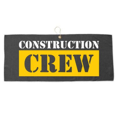 Construction Crew Highway Worker Large Microfiber Waffle Golf Towel