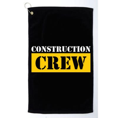 Construction Crew Highway Worker Platinum Collection Golf Towel