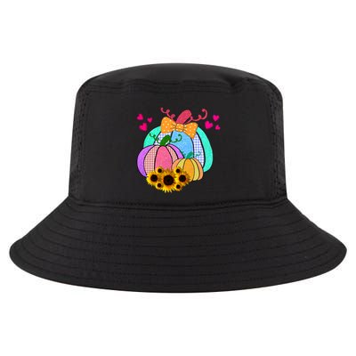 Colorful Cute Halloween Sunflower Pumpkin Cool Comfort Performance Bucket Hat
