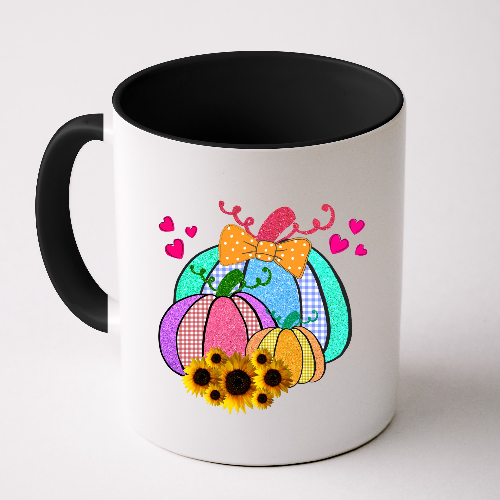 Colorful Cute Halloween Sunflower Pumpkin Mug