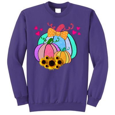 Colorful Cute Halloween Sunflower Pumpkin Sweatshirt