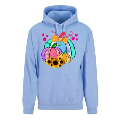 Colorful Cute Halloween Sunflower Pumpkin Unisex Surf Hoodie