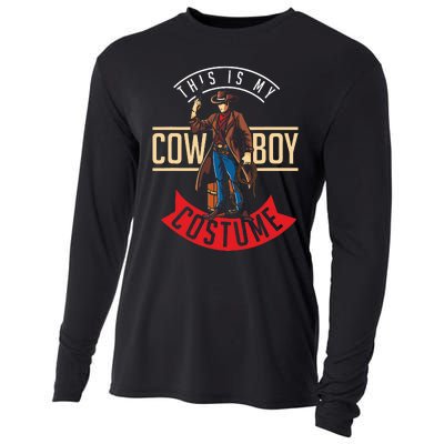 Cowboy Costume Halloween Western Gift Idea Cowboy Cooling Performance Long Sleeve Crew