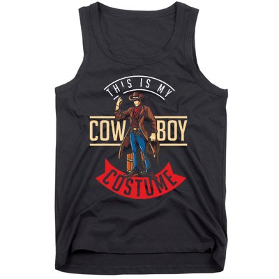 Cowboy Costume Halloween Western Gift Idea Cowboy Tank Top