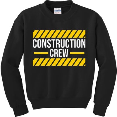 Construction Crew & Highway Worker Kids Sweatshirt