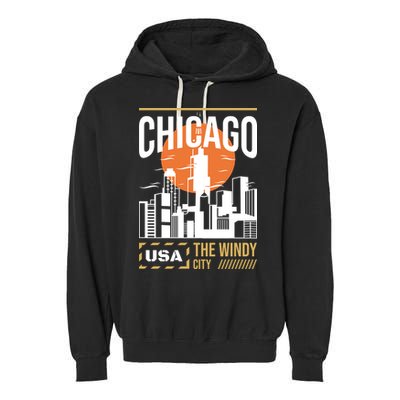 Chicago Garment-Dyed Fleece Hoodie