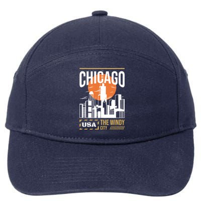 Chicago 7-Panel Snapback Hat