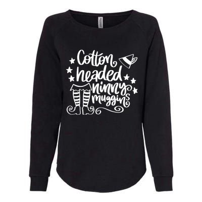 Christmas Cotton Headed Ninny Muggins Womens California Wash Sweatshirt