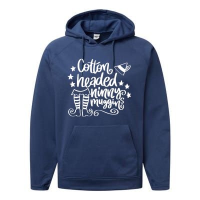 Christmas Cotton Headed Ninny Muggins Performance Fleece Hoodie