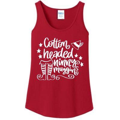 Christmas Cotton Headed Ninny Muggins Ladies Essential Tank