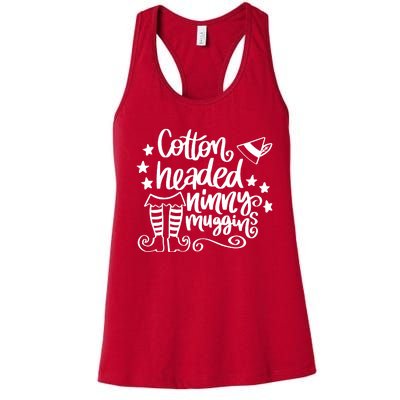 Christmas Cotton Headed Ninny Muggins Women's Racerback Tank