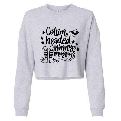 Christmas Cotton Headed Ninny Muggins Cropped Pullover Crew