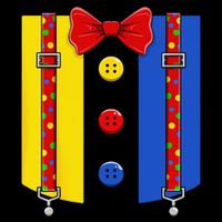 Clown Costume Halloween Circus Matching Cooling Performance Crew T-Shirt