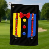 Clown Costume Halloween Circus Matching Golf Towel