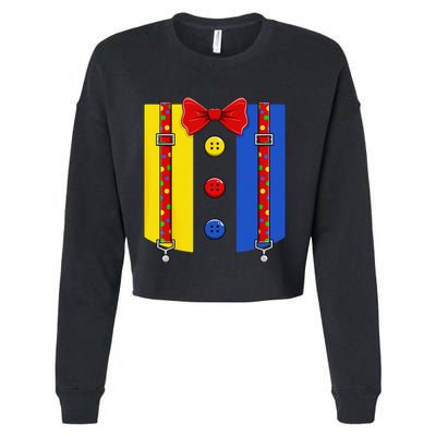 Clown Costume Halloween Circus Matching Cropped Pullover Crew