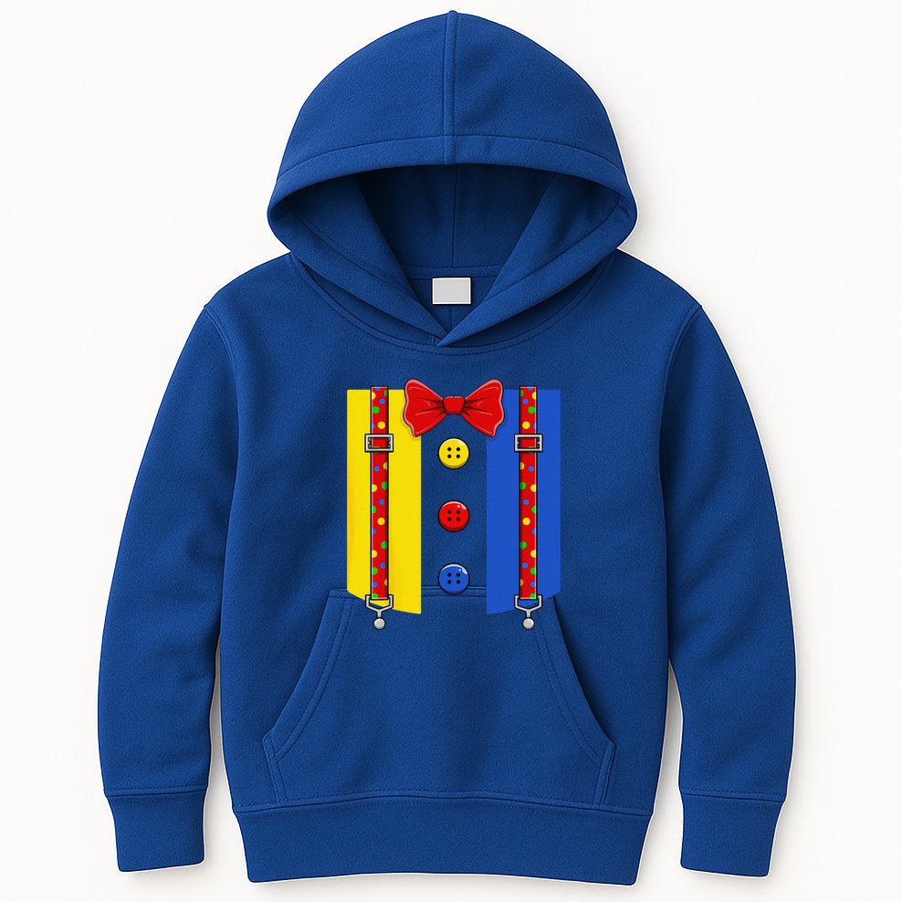 Clown Costume Halloween Circus Matching Kids Hoodie