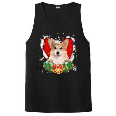 Corgi Christmas Heart Santa Dog Lovers Ugly Sweater Xmas Gift PosiCharge Competitor Tank