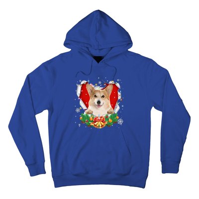 Corgi Christmas Heart Santa Dog Lovers Ugly Sweater Xmas Gift Hoodie