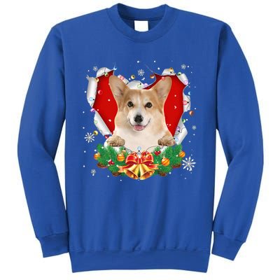 Corgi Christmas Heart Santa Dog Lovers Ugly Sweater Xmas Gift Sweatshirt