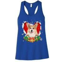 Corgi Christmas Heart Santa Dog Lovers Ugly Sweater Xmas Gift Women's Racerback Tank