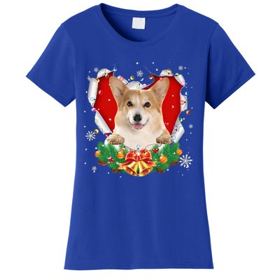 Corgi Christmas Heart Santa Dog Lovers Ugly Sweater Xmas Gift Women's T-Shirt