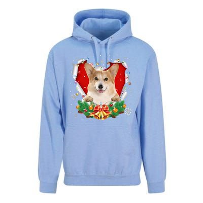 Corgi Christmas Heart Santa Dog Lovers Ugly Sweater Xmas Gift Unisex Surf Hoodie