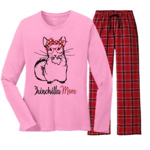 Chinchilla Women's Long Sleeve Flannel Pajama Set 