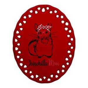 Chinchilla Ceramic Oval Ornament