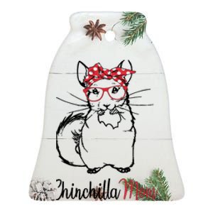 Chinchilla Ceramic Bell Ornament