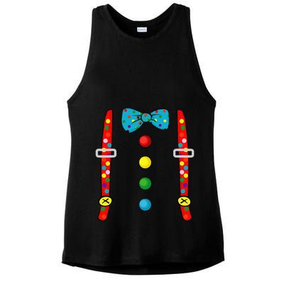 Clown Costume Halloween Funny Circus Clown DIY Costume Ladies PosiCharge Tri-Blend Wicking Tank