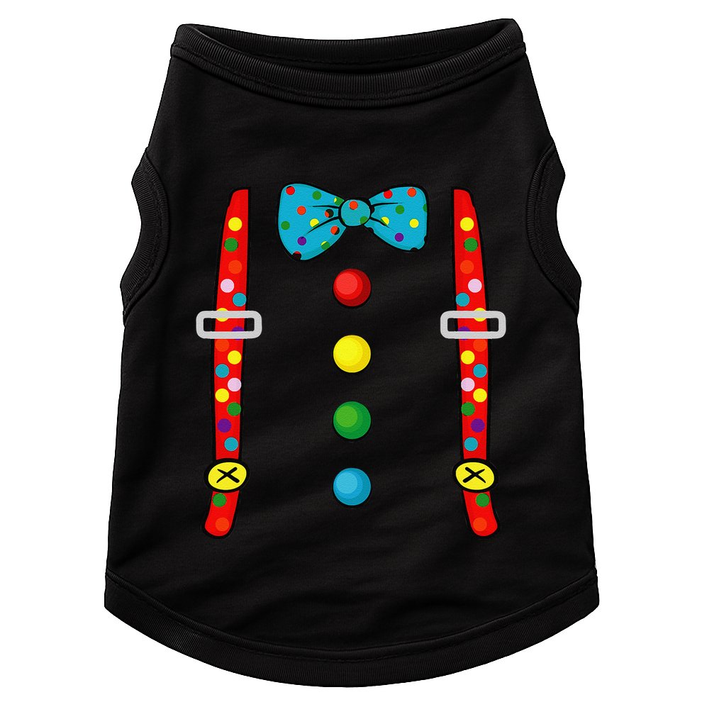 Clown Costume Halloween Funny Circus Clown DIY Costume Doggie Tank