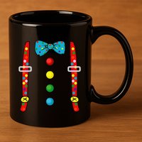 Clown Costume Halloween Funny Circus Clown DIY Costume 11oz C Handle Ceramic Mug
