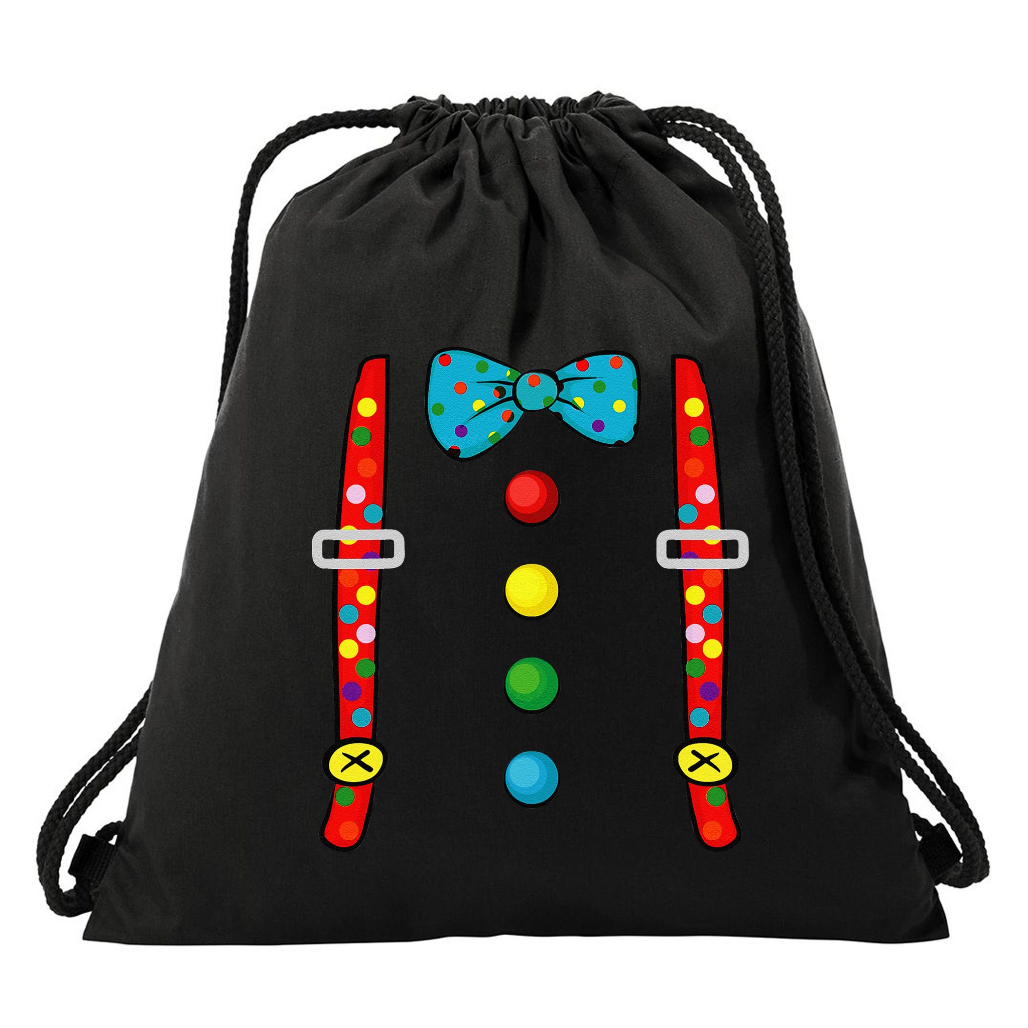 Clown Costume Halloween Funny Circus Clown DIY Costume Drawstring Bag