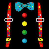 Clown Costume Halloween Funny Circus Clown DIY Costume Drawstring Bag