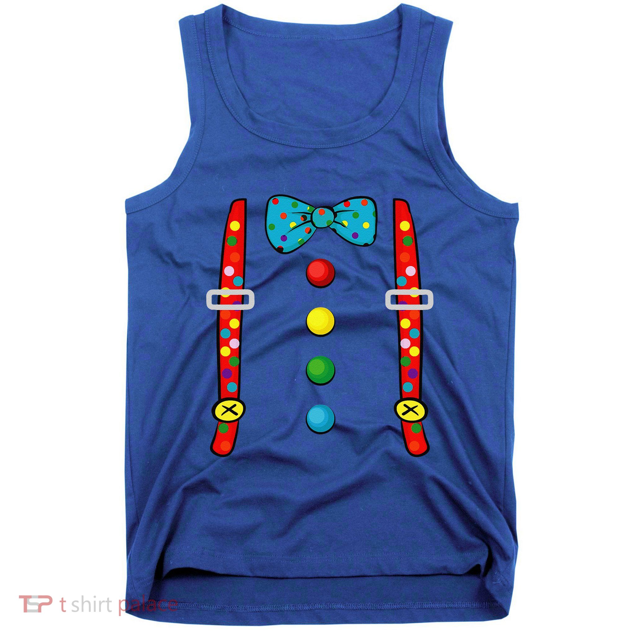 Clown Costume Halloween Funny Circus Clown DIY Costume Tank Top