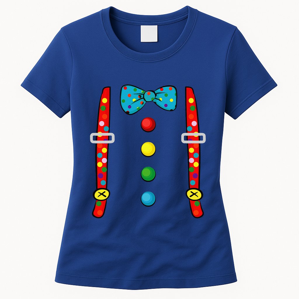 Clown Costume Halloween Funny Circus Clown DIY Costume Womens T-Shirt