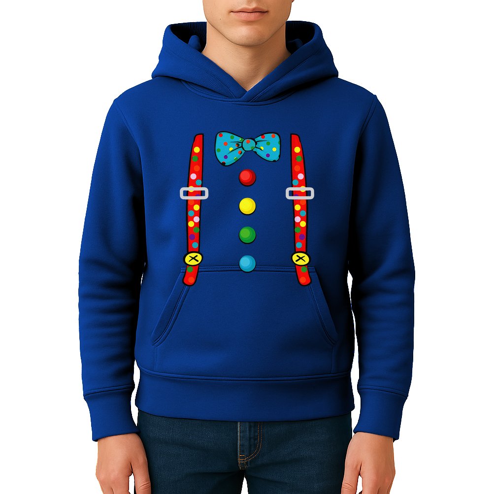 Clown Costume Halloween Funny Circus Clown DIY Costume Kids Hoodie