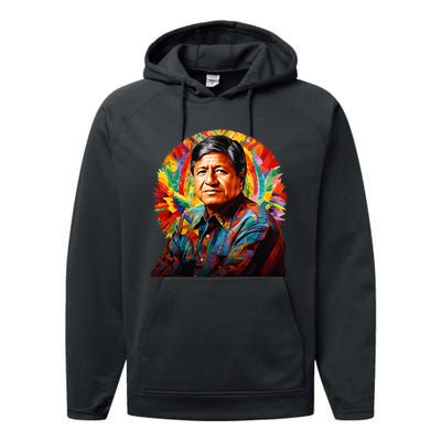 Cesar Chavez Hispanic Heritage Month Performance Fleece Hoodie