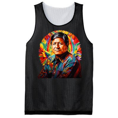 Cesar Chavez Hispanic Heritage Month Mesh Reversible Basketball Jersey Tank