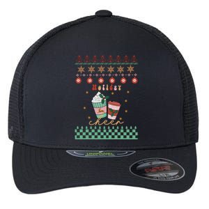 Cute Christmas Holiday Cheers Flexfit Unipanel Trucker Cap