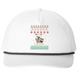 Cute Christmas Holiday Cheers Snapback Five-Panel Rope Hat