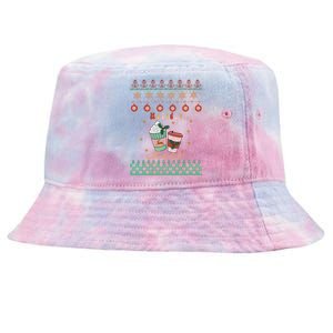 Cute Christmas Holiday Cheers Tie-Dyed Bucket Hat