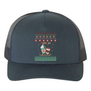 Cute Christmas Holiday Cheers Yupoong Adult 5-Panel Trucker Hat