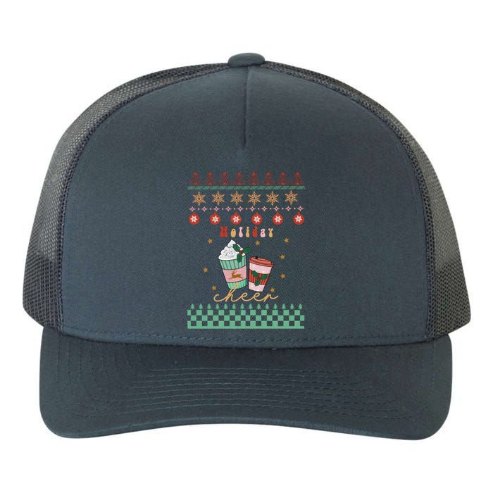 Cute Christmas Holiday Cheers Yupoong Adult 5-Panel Trucker Hat